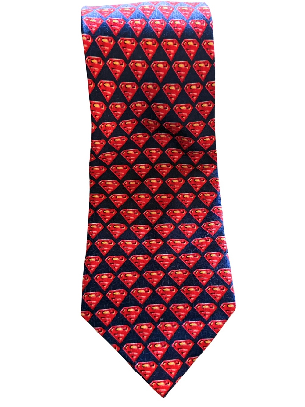 DC Comics Superman Shield Tie - Red & Blue